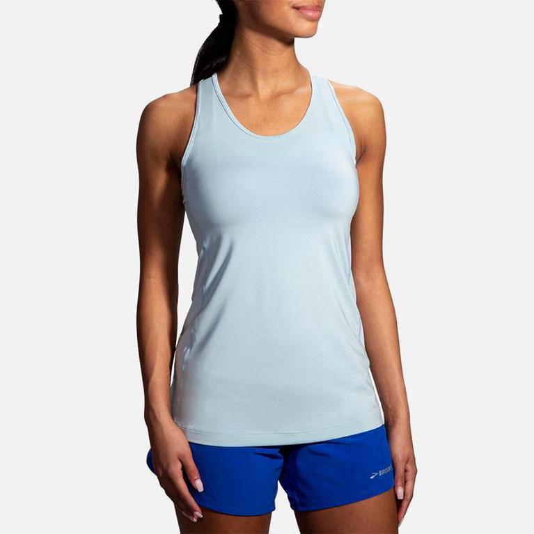 Brooks Women's Pick-Up Running Tank Top - Blue (KGNP61738)